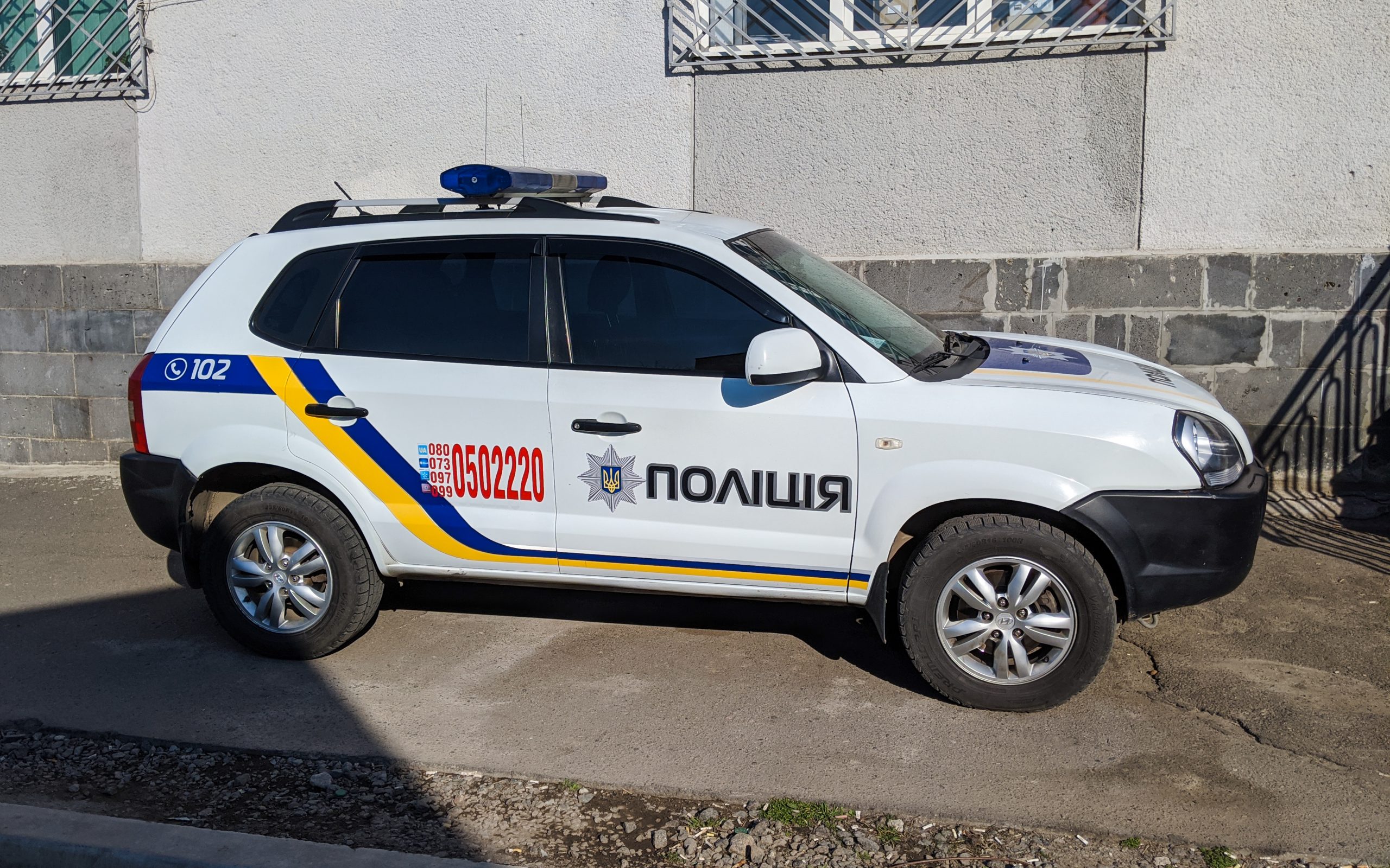 поліцейське авто Hyundai Tucson поліція України Дніпро